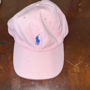 I am selling a pink polo hat.